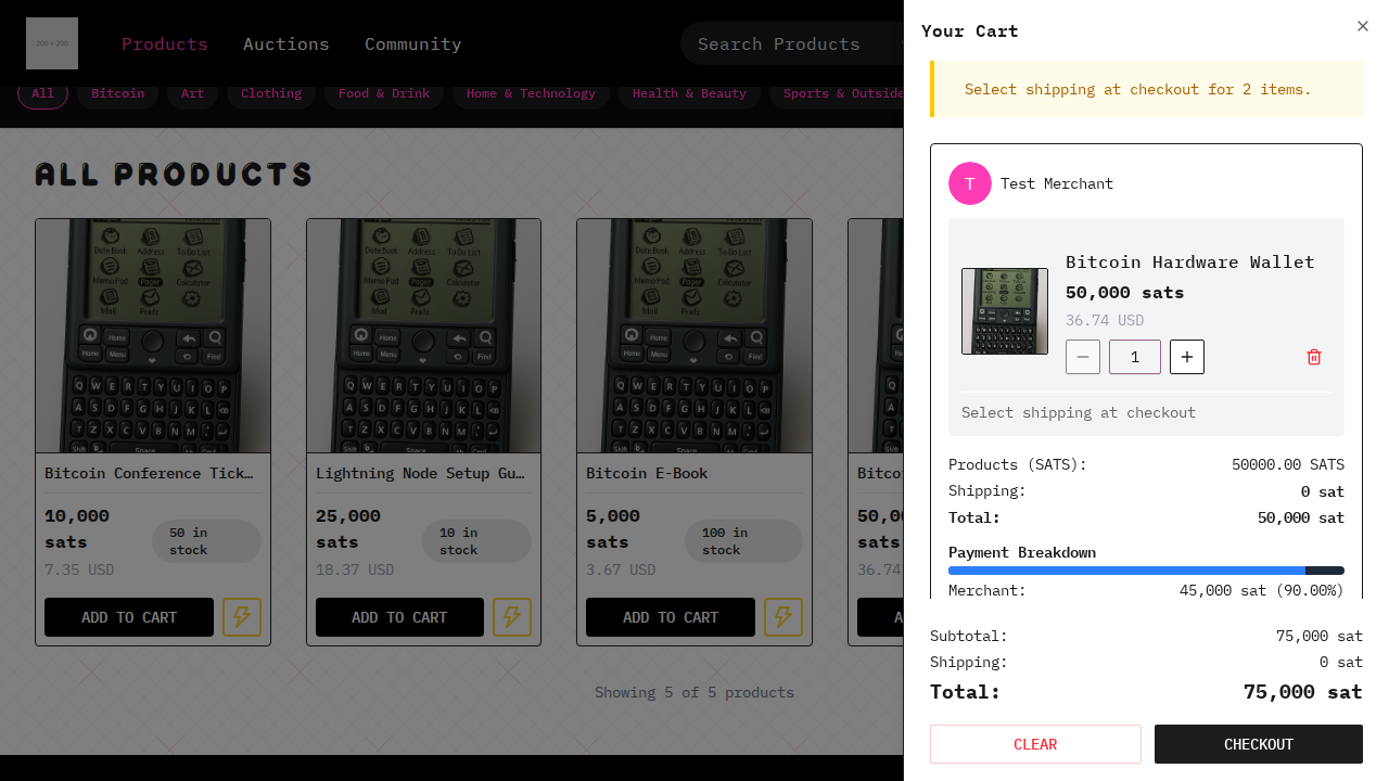 can add products from two different sellers to cart